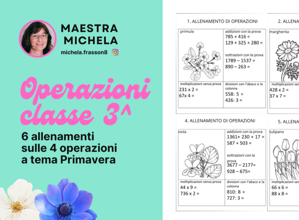 Allenamento operazioni a tema primavera classe 3^