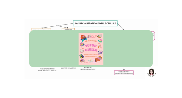 LA SPECIALIZZAZIONE DELLE CELLULE