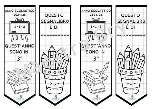 SEGNALIBRO QUEST'ANNO SONO IN 3°
