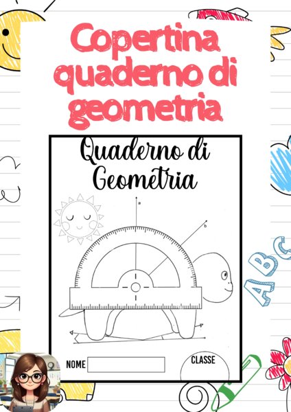 Copertina quaderno di geometria