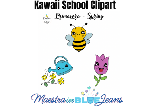 Kawaii School Clipart - Primavera