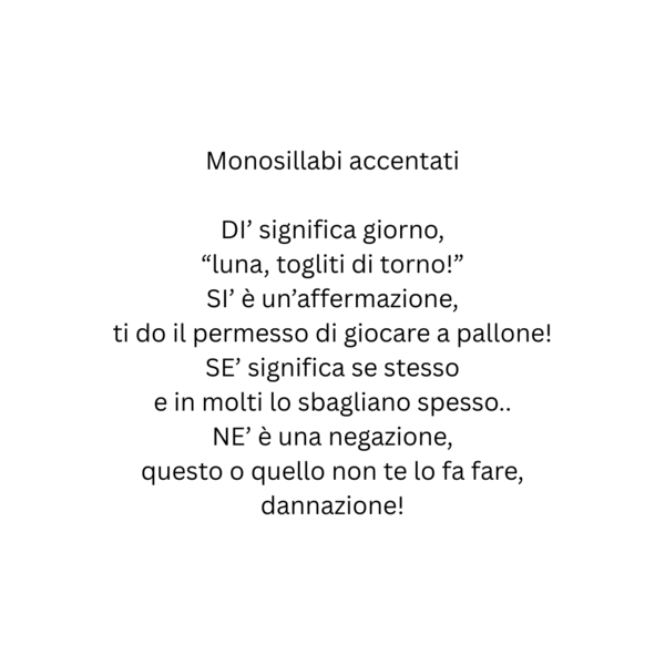 Monosillabi accentati