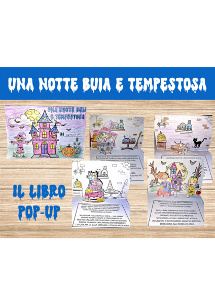 📖✨ "Una notte buia e tempestosa" – Pop-up libro da leggere e colorare