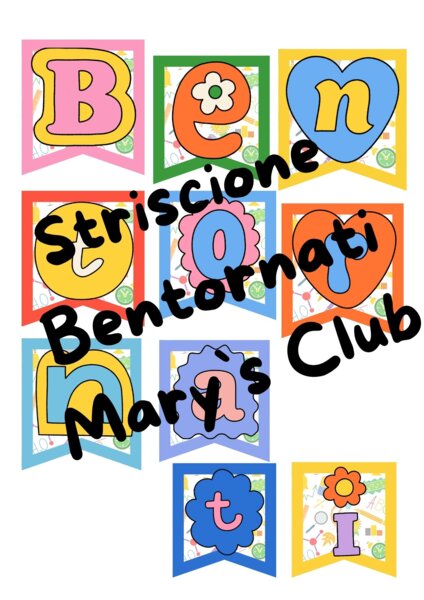 Accoglienza.Striscione Bentornati