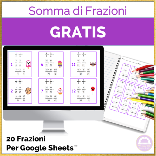 Somma di frazioni GRATIS