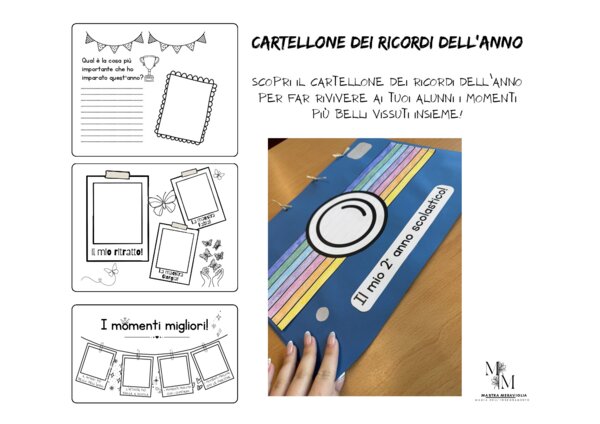 Cartellone dei ricordi di fine anno