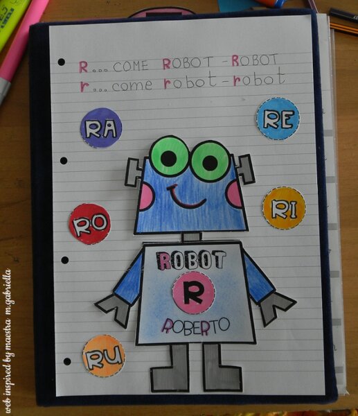 Lettera R di Robot Roberto