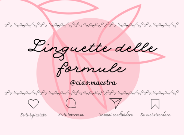 Linguette delle formule - geometria piana