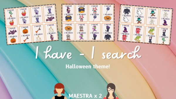 I have/I search - Halloween CARDS
