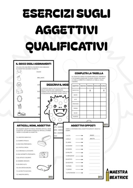 GLI AGGETTIVI QUALIFICATIVI