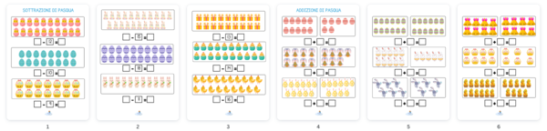 ADDIZIONI E SOTTRAZIONI A TEMA PASQUA