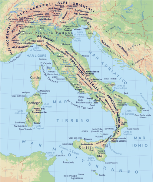 GEOGRAFIA - Italia fisica