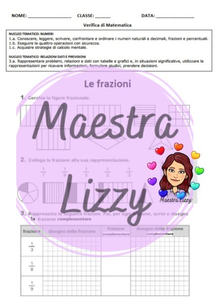 Verifica sulle Frazioni