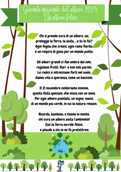 Giornata nazionale dell'albero 2024- Un albero felice