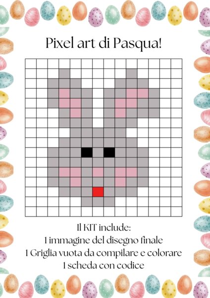 Pixel art di Pasqua_coniglietto