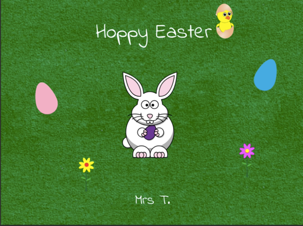 The Easter egg hunt