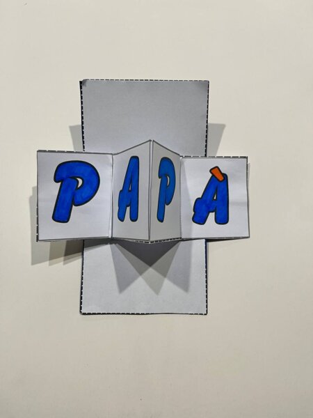 Biglietto pieghevole per la Festa del Papà