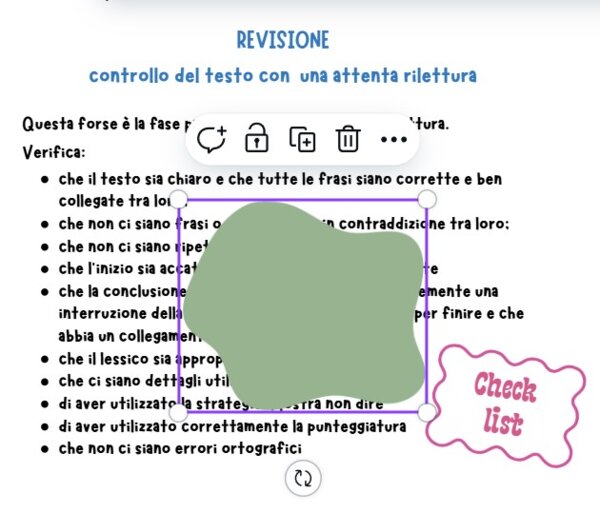 Scrivere un testo passo dopo passo