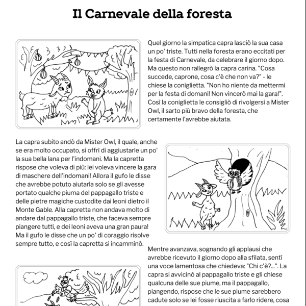 Il Carnevale della foresta - laboratorio