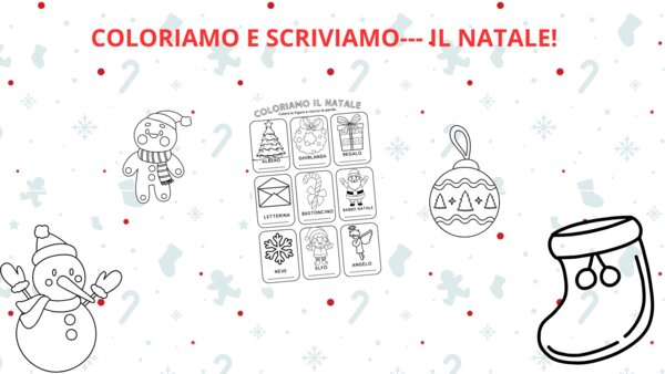 Colora e scrivi... il Natale