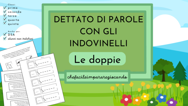DETTATO DI PAROLE CON GLI INDOVINELLI: LE DOPPIE