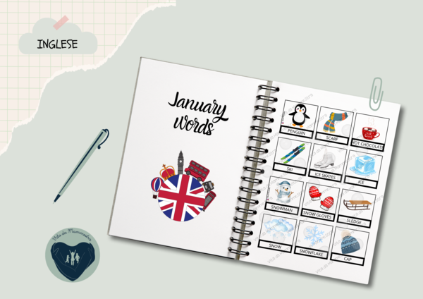 Flashcards - January words di Vita da Mammestra
