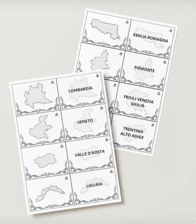 Italia settentrionale - Carte regioni