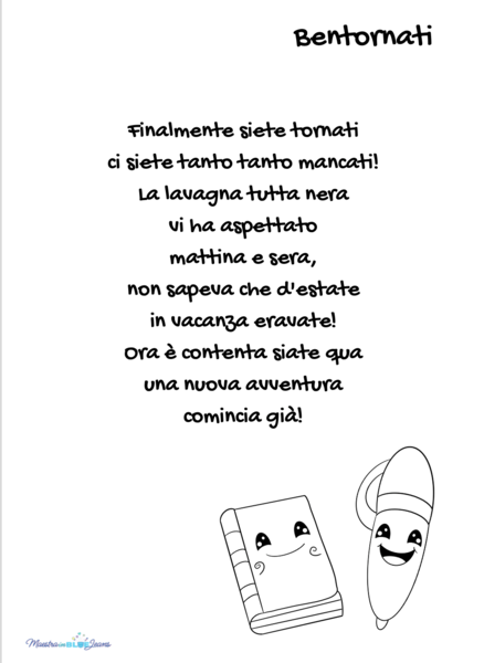 Filastrocca - Bentornati