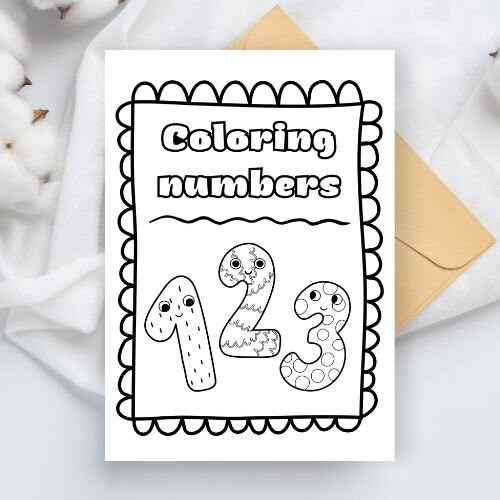 Coloring numbers - Numeri in inglese da colorare