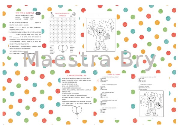 CARNEVALE : LETTURE IN STAMPATO MAIUSCOLO