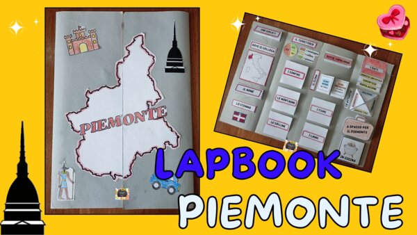 LAPBOOK REGIONE PIEMONTE – Le regioni dell’Italia settentrionale –