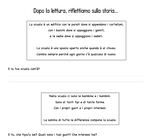 Che cos'è la scuola?