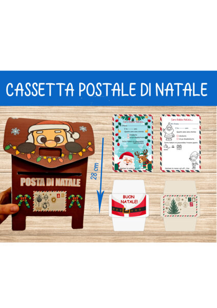 Cassetta postale Natalizia con lettera di Babbo Natale