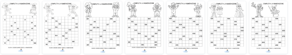NUMERAZIONI DA 1 A 1000