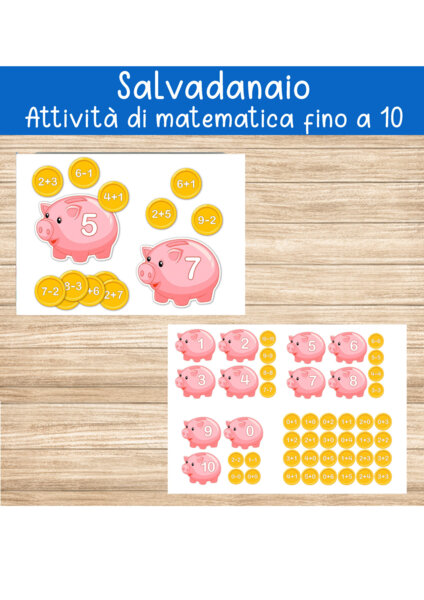 🪙 Gioco di Matematica – Salvadanaio