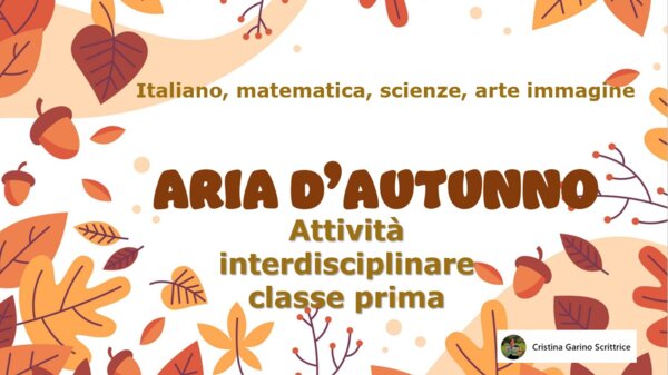 "ARIA D'AUTUNNO"- CLASSE PRIMA