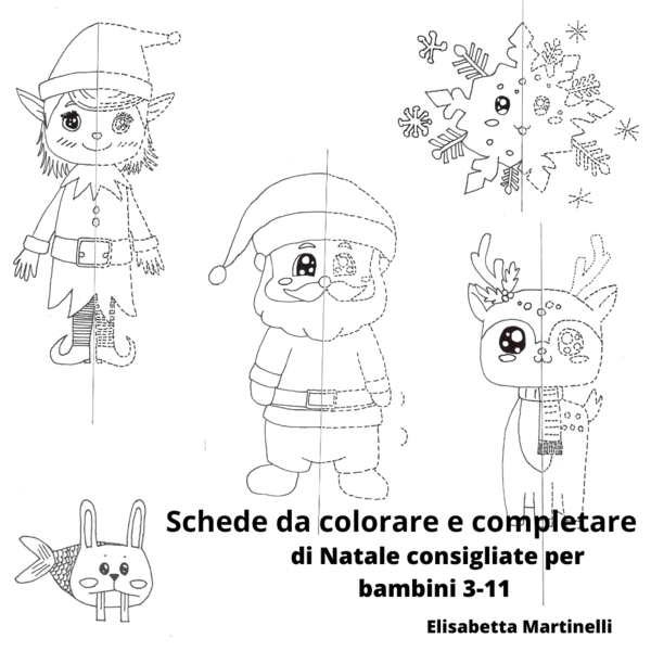 Scheda di Babbo Natale da colorare e completare