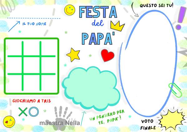 Festa del papà: tovaglietta americana