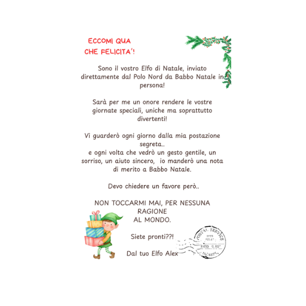 Biglietto Elfo