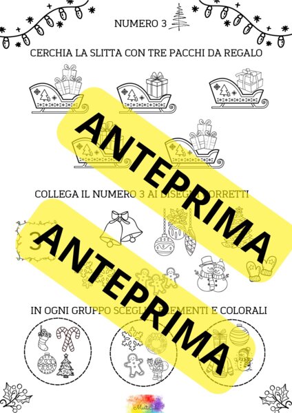 numero 3 - versione natalizia