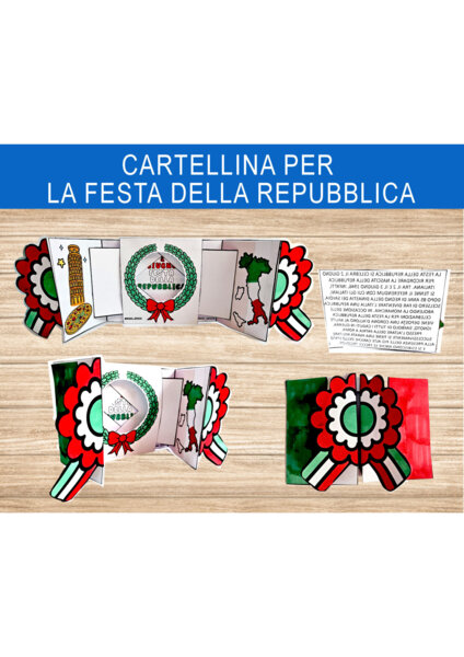 cartellina per la Festa della Repubblica 2 giugno