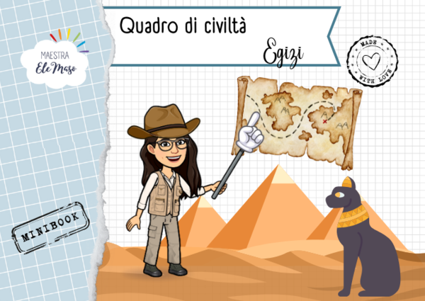 Attività Didattica Sugli Egizi per la Classe Quarta: Completa il Quadro di Civiltà e Crea un MiniBook!