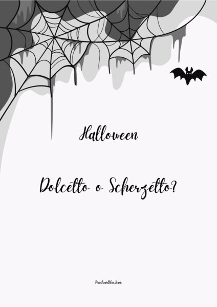 Dolcetto o scherzetto. Hallowen