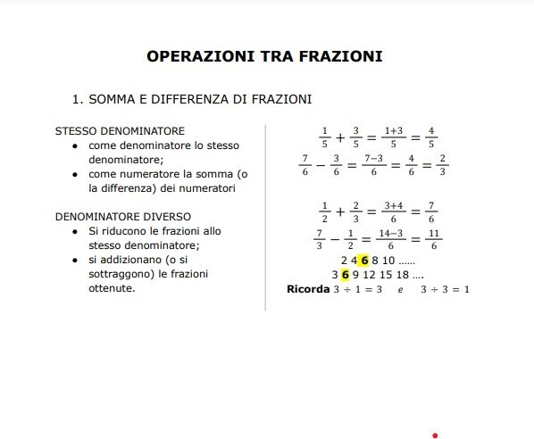 OPERAZIONI TRA FRAZIONI- STRUMENTO COMPENSANTIVO