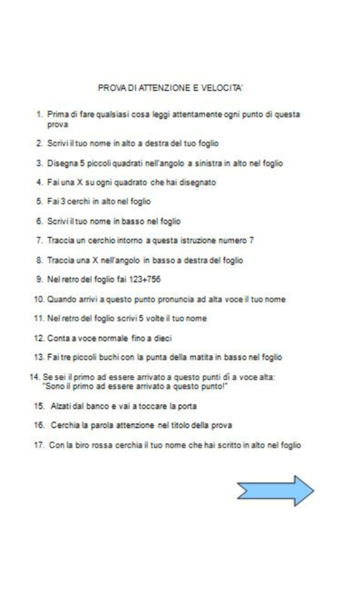 Prova Attenzione