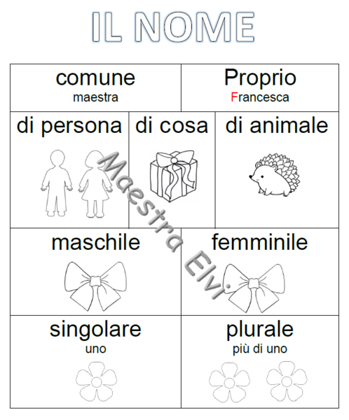 IL NOME (classe seconda)