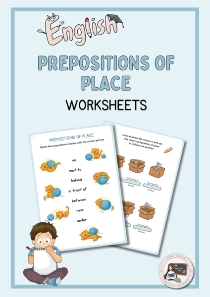  PREPOSITIONS OF PLACE - WORKSHEETS | PREPOSIZIONI DI LUOGO - SCHEDE DI LAVORO