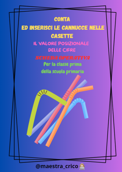CONTA ED INSERISCI LE CANNUCCE NELLE CASETTE