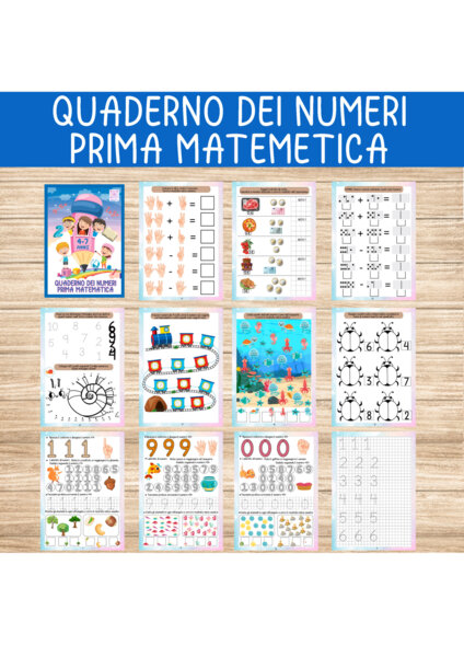 QUADERNO DEI NUMERI PRIMA MATEMATICA