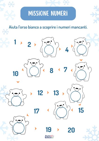 Contare fino a 20.